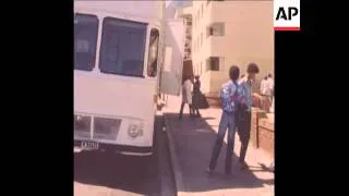 SYND 12/12/80 COLOURED FAMILIES BEING MOVED FROM DISTRICT 6 IN CAPE TOWN