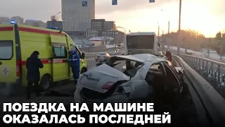 Два новосибирца погибли в аварии в Октябрьском районе