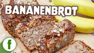 Bananenbrot mit Walnüssen, Mandeln und Haferflocken