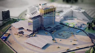 Crown Towers build up 3D animation