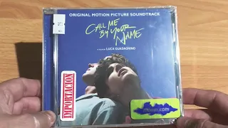 Unboxing CD music soundtrack by the film “Call Me By Your Name”