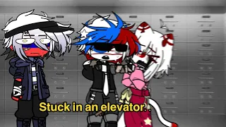 Stuck in an elevator/Countryhumans