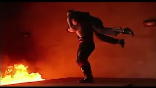 Kane tried ot burn in the fire Shane McMahon ||