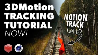 c4d Tutorial - 3D Motion Tracking and Compositing [Redshift / After Effects]