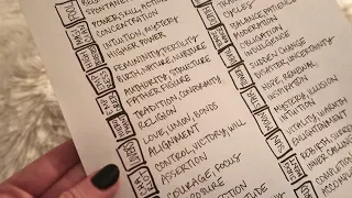 ASMR Tarot Card Cheat Sheet ❦ Soft Spoken with Sharpie