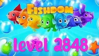 completing level 2848 in fishdom