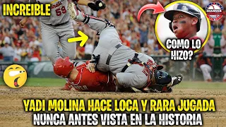 La JUGADA más LOCA y RARA de YADIER MOLINA NUNCA ANTES VISTA en TODA la HISTORIA | MLB