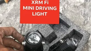 honda xrm fi mini driving light installation..