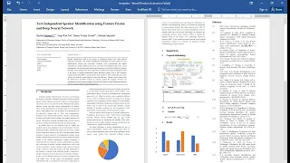 How to format research paper in Word