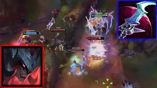 Eclipse Aatrox not even getting Damage against 5 people