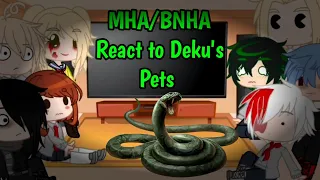 MHA/BNHA Character React to Deku's Pets/Not beleive this long/Midoriya's animal/MHA/BNHA/Gacha Club