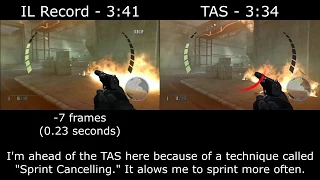 GoldenEye Wii - Airfield IL record vs. TAS (007 Classic)