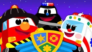 [ES, PT Sub] Brave Rescue Cars ♪ | Rescue Trio | Nursery Rhymes Compilation 10m | Car Songs★TidiKids