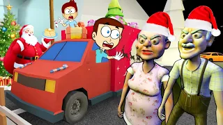 Grandpa And Granny House Escape : Christmas Update 2020 | Shiva and Kanzo Gameplay