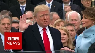 Donald Trump sworn in as US President. - BBC News