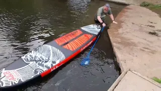 WIPEOUT! The Ultimate Paddle Boarding Fail - Buzz Vs Paddle Board The Second Splash!