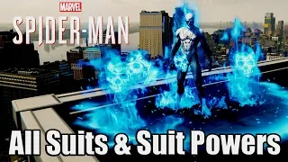 MARVEL'S SPIDER-MAN [PS4 PRO] - All Suits & Suit Powers Showcase (Costumes & Powers)