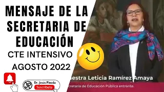 ❇️Consejos Técnicos Escolares🚩Fase Intensiva 😊AGOSTO 2022