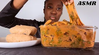 COOK & EAT WITH ME | AFRICAN FOOD MUKBANG | OGBONO SOUP & FUFU WITH ASSORTED MEAT ASMR