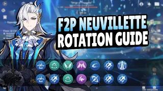 F2P Neuvillette Electrocharged Rotation Guide | Genshin Impact Rotations