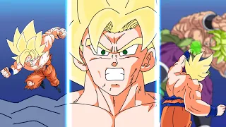 Super Saiyan Goku (DBZ Broly Movie) Fan Made Super Attack (Dokkan Battle)