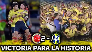 REMONTADA HISTÓRICA DESDE LA TRIBUNA COLOMBIA vs BRASIL (2-1) Eliminatorias Sudamericanas