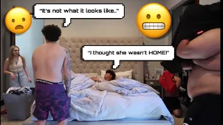 Getting Caught In The Bed With THE BOYS Prank On Girlfriend *THINGS GOT WEIRD..*