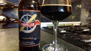 (4K) Propeller Nachtflug Imperial Stout | German Craft Beer Review