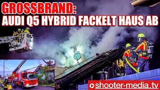 🔥🔥  GROSSBRAND: AUDI Q5 HYBRID FACKELT HAUS AB  🔥🔥 | Teleskopmast aus Reutlingen unterstützt