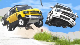 Cliff Drops Car Crashes #23 - BeamNG Drive | CRASHdriven