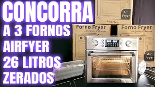 Concorra a 3 Fornos Airfryer de 26L Slow Juicer Brasil #fornoairfryer #airfryeroven #sorteio