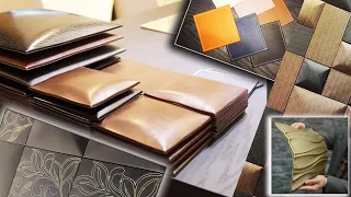 DIY PVC Leather Wall Panel, is soft, heat insulation, soundproof, non-toxic, flameproof