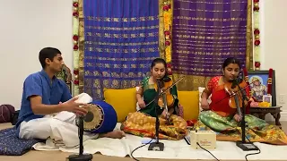 Apurva & Aishwarya Anand (Bay Area) (CA) Violin Duet, Pranav Tirumalai - Mrudangam