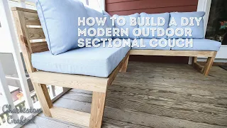 How to build a DIY outdoor sectional couch