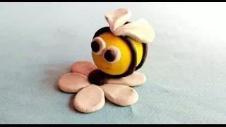 CLAY WORK FOR KIDS/ HOW TO MAKE HONEY BEE WITH CLAY.