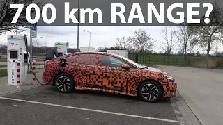 VW ID7 prototype range test