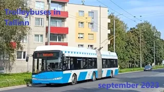 Trolleybuses in Tallinn September 2023