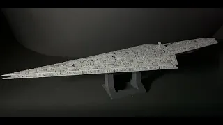3D Printed Executor-Class Star Dreadnought Scale Model