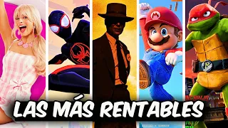 LAS PELÍCULAS MÁS RENTABLES DE 2023. Barbie y Oppenheimer gastaron casi 200M en bonos, Mario brilla.