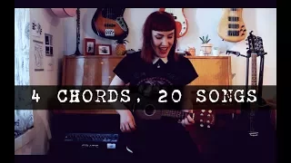 4 chords 20 songs for ukulele (Em C G D)