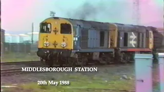 BR in the 1980s Middlesborough Station on 20th May 1988