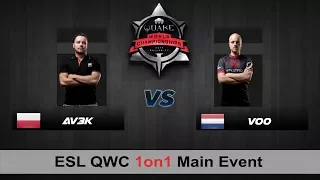 Av3k vs Vo0 | QC 1on1 QWC QuakeCon 2017 [Quarterfinals]