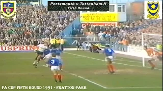 PORTSMOUTH FC V TOTTENHAM HOTSPURS FC - 1-2 - FA CUP 5TH ROUND 1991 - FRATTON PARK