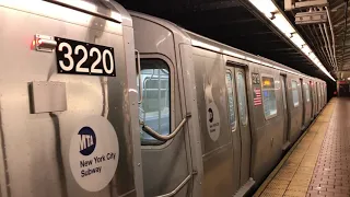 NYC Subway HD 60fps: Bombardier R179 3214-3221 Simulated Stop Testing @ 125th Street (3/15/19)