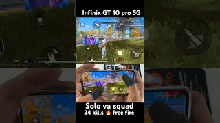 Infinix gt 10 pro unboxing and gaming test 120hz smooth display free fire handcam gameplay 4k