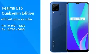 Latest Model Realme C15 Qualcomm Edition Price In India And Specifications