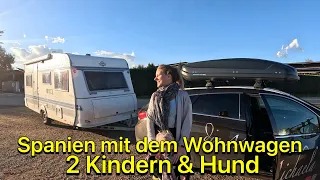 Wie beschäftigen wir uns auf wenig Raum? Bei regen? Spanien & Marokko Tour mit dem Wohnwagen