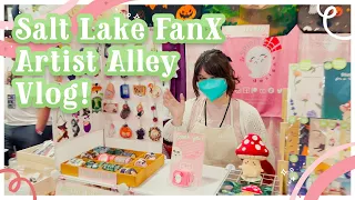 Let's Fly to a Con! ✈︎ Salt Lake FanX Artist Alley Vlog!