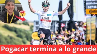 POGACAR vuelve a BRILLAR en la ETAPA FINAL de MONTAÑA - Etapa 20 Tour de Francia 2023