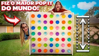 FIZ O MAIOR FIDGET TOY DO MUNDO! MAIOR POP IT CASEIRO DO MUNDO